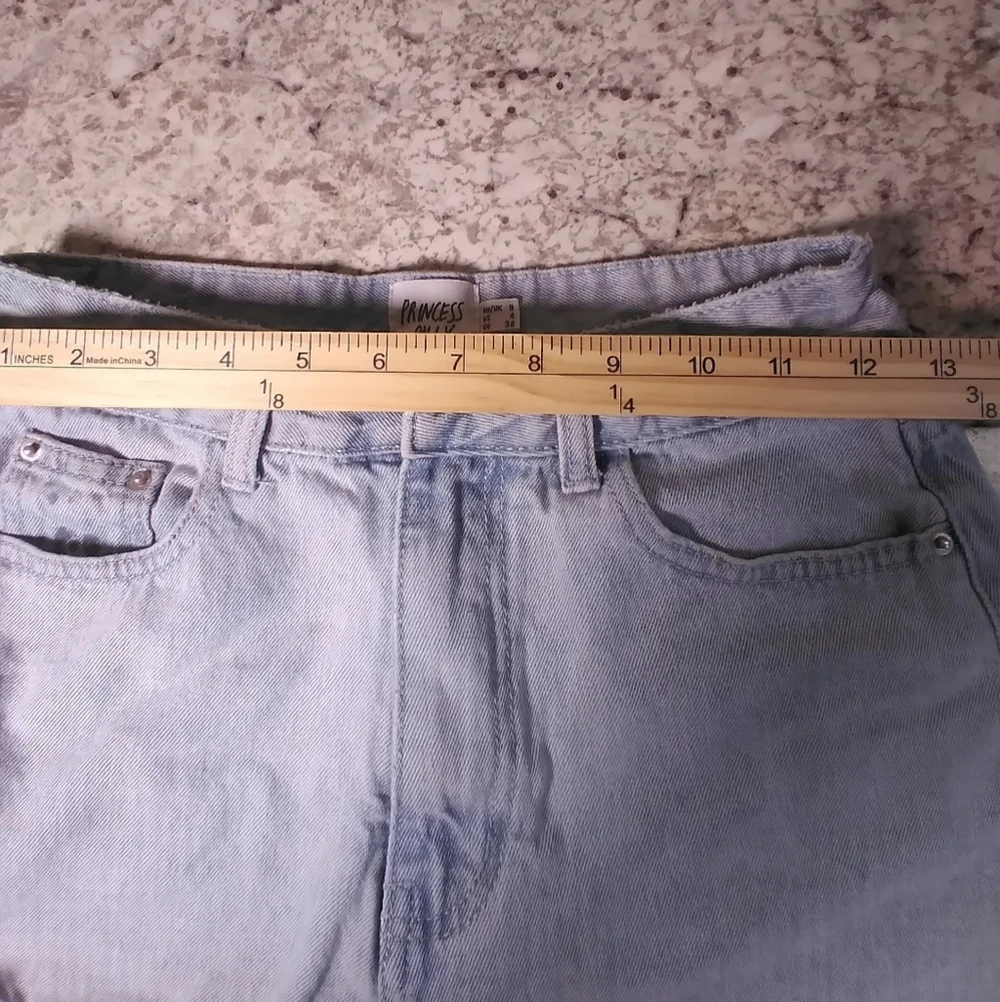 Princess Polly Women's Light Blue Denim jean Shorts size 4